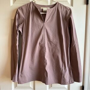 NIKE Golf Extensible Stretch Back Zipper Long Sleeve Top * SZ M 8-10